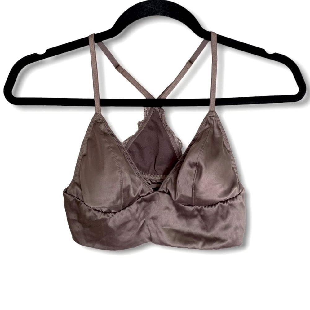 Victoria’s Secret Copper Satin Long Line Bralette